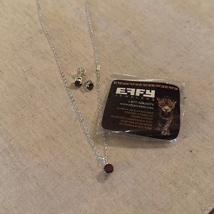 Earrings and necklace